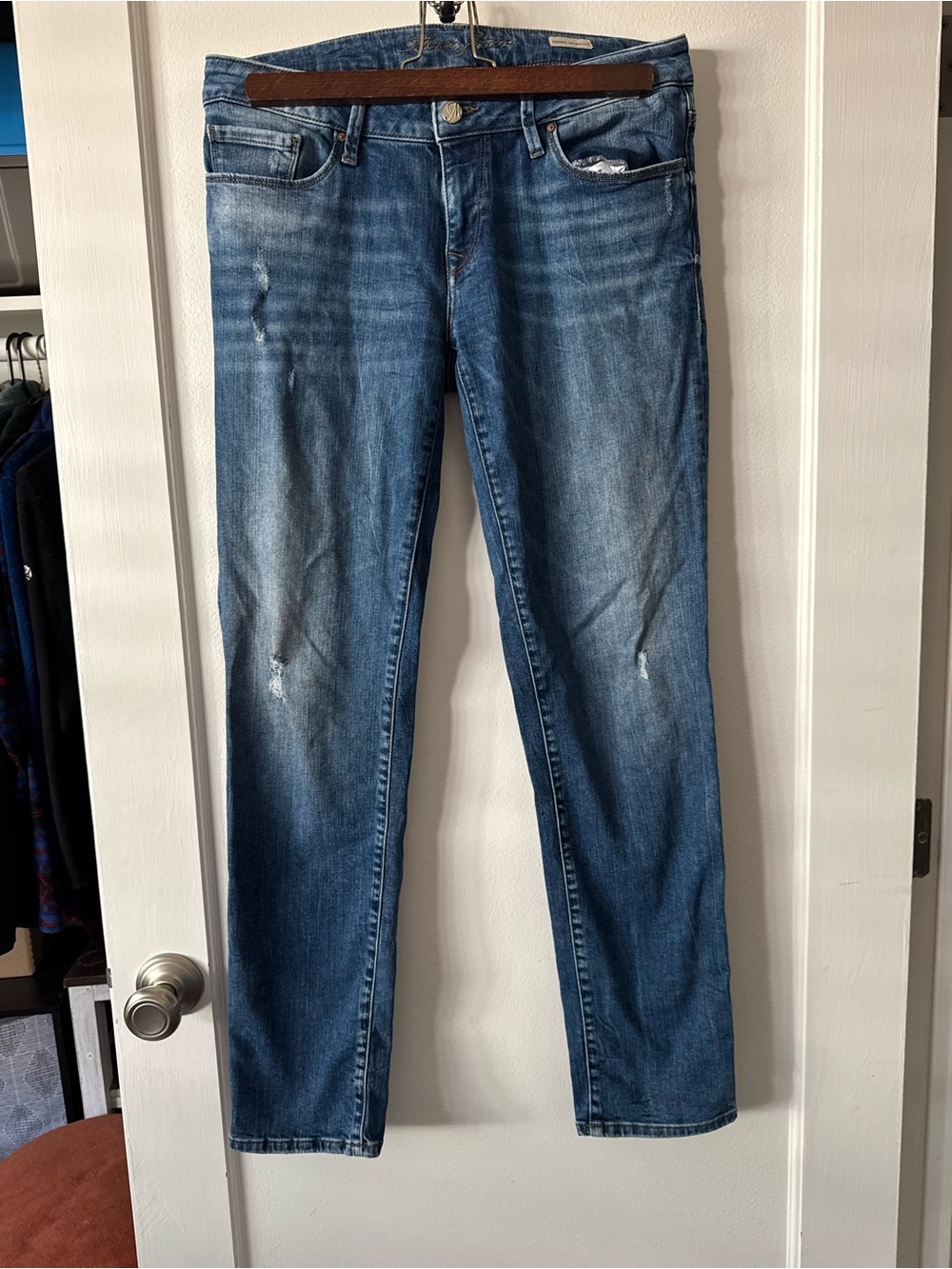Mavi Emma Slim Boyfriend Jeans in Medium Blue Wash